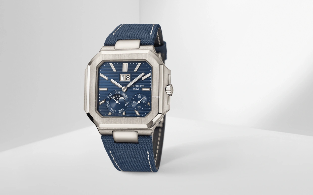 Patek Philippe,Cubitus 45mm,45mm,Platinum,Blue,Automatic,Moonphase,Date,Day,Big Date,48hours,In-house Caliber,Zlatan Ibrahimović,Son Heung-Min,Wang Chuqin,JJ Lin,5822P,5822P-001