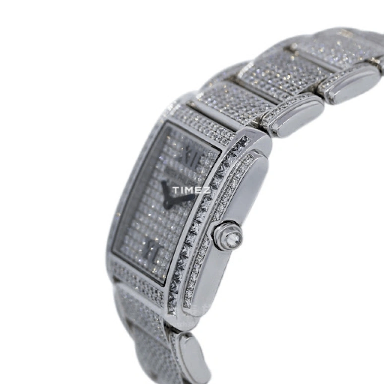 Patek Philippe,Twenty~4 30mm,30mm,White Gold,Silver,Quartz,In-house Caliber,Sapphire,Crystal Glass,4910,4910/51G-001