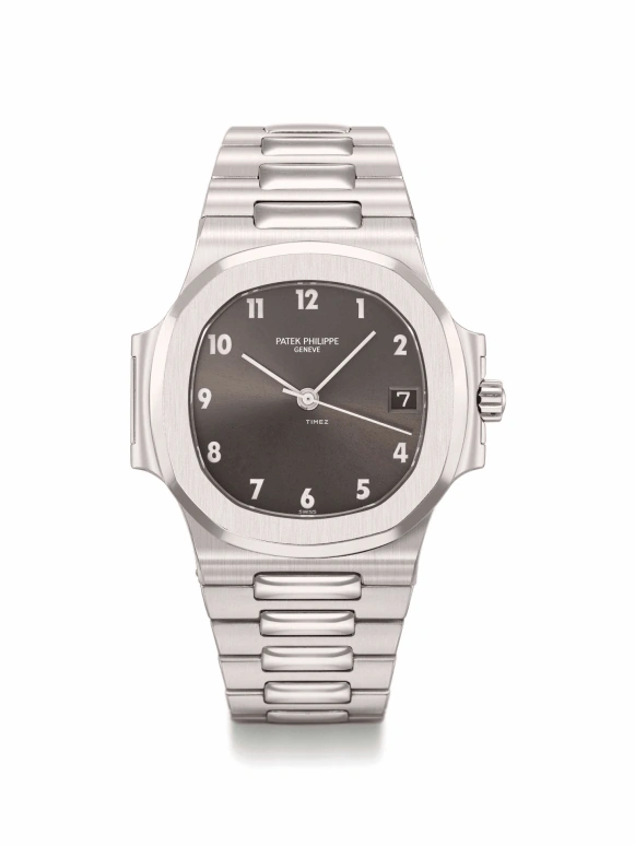 Patek Philippe,Nautilus 37mm,37mm,Stainless Steel,Grey,Automatic,Day,In-house Caliber,3800,3800/1A-Arabic