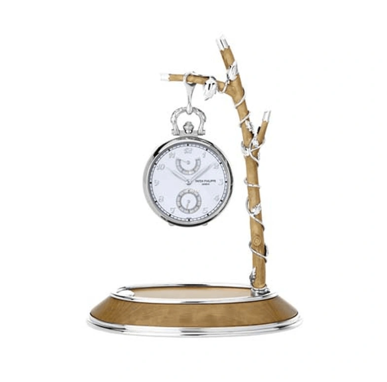 Patek Philippe,Pocket Watches 42mm,42mm,White Gold,White,Handwound,Power Reserve Indicator,36hours,982,982/146G