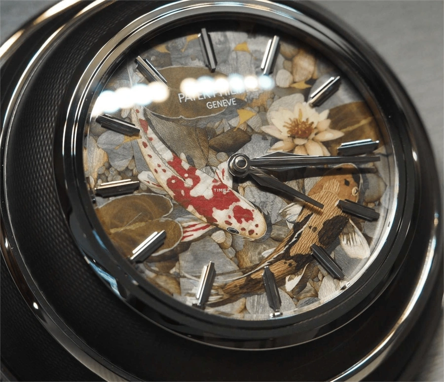 Patek Philippe,Dome Clocks ,Brown,Multi-Color,Round,Brown,Silver,Enamel,25026M,25026M-001