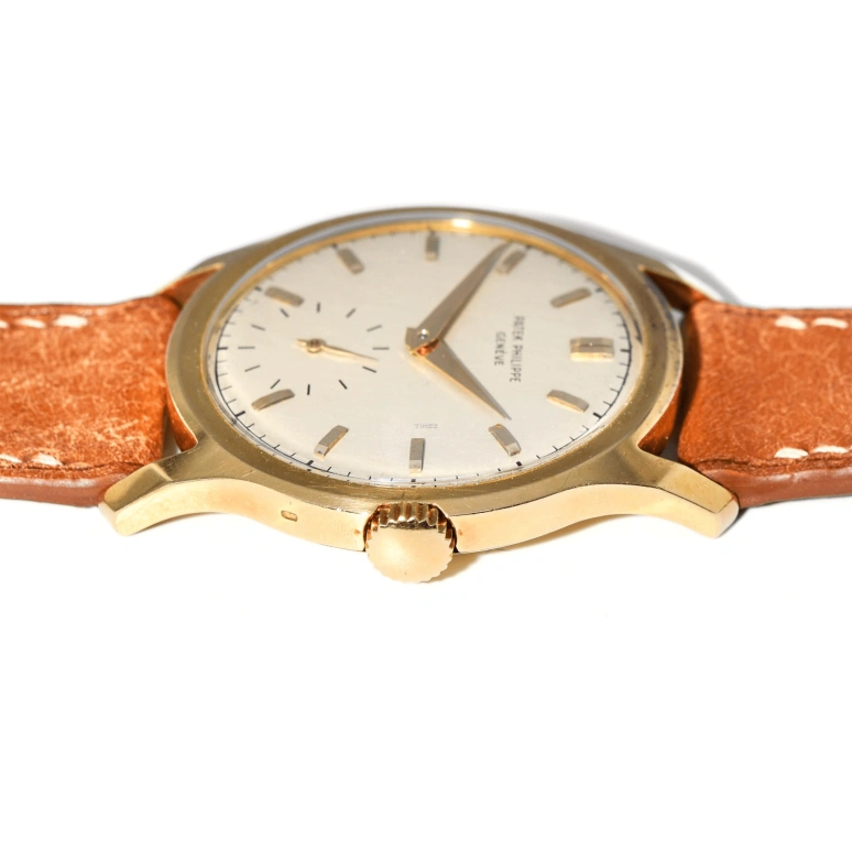 Patek Philippe,Calatrava 35mm,35mm,Yellow Gold,Silver,Handwound,48hours,In-house Caliber,2448J