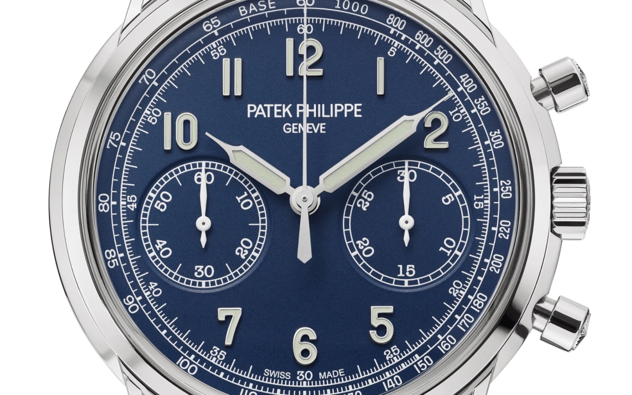 Patek Philippe,Complications 41mm,41mm,White Gold,Blue,Handwound,Chronograph,Column Wheel,5172G,5172G-001