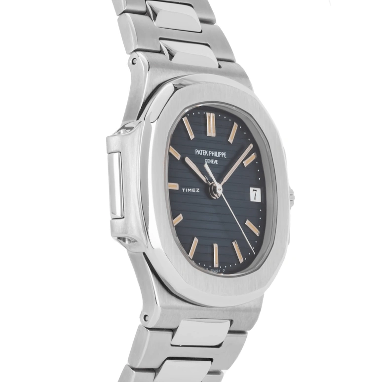 Patek Philippe,Nautilus 34mm,34mm,Stainless Steel,Black,Automatic,Day,In-house Caliber,3800,3800/1A-010