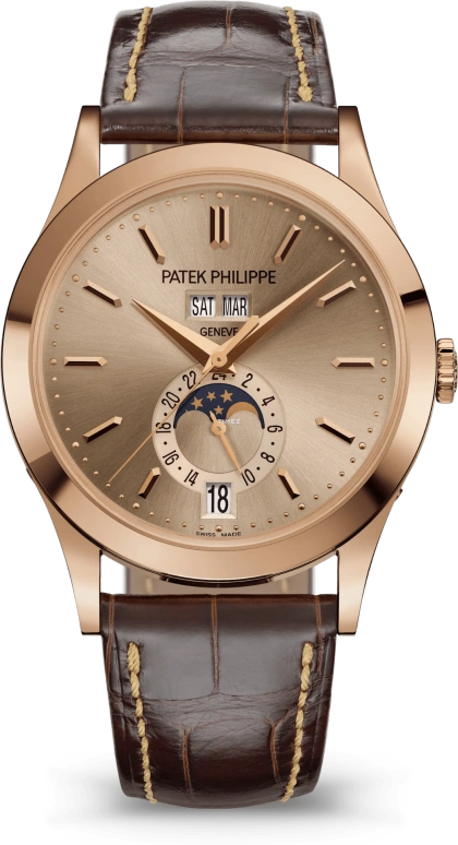 Patek Philippe,Complications 38.50mm,38.50mm,Rose Gold,Sand,Automatic,Moonphase,Annual Calendar,Month,Date,35～45hours,In-house Caliber,5396R,5396R-016