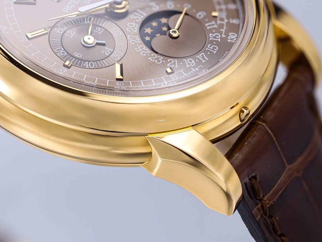 Patek Philippe,Grand Complications 40mm,40mm,Yellow Gold,Brown,Handwound,Chronograph,Moonphase,Perpetual Calendar,Leap Year,60hours,In-house Caliber,5970J,5970J-014