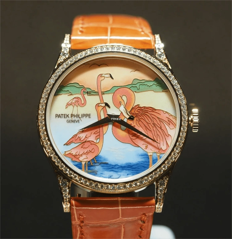 Patek Philippe,Calatrava ,Rose Gold,Orange,Multi-Color,Automatic,48hours,In-house Caliber,5077,5077/1004-067