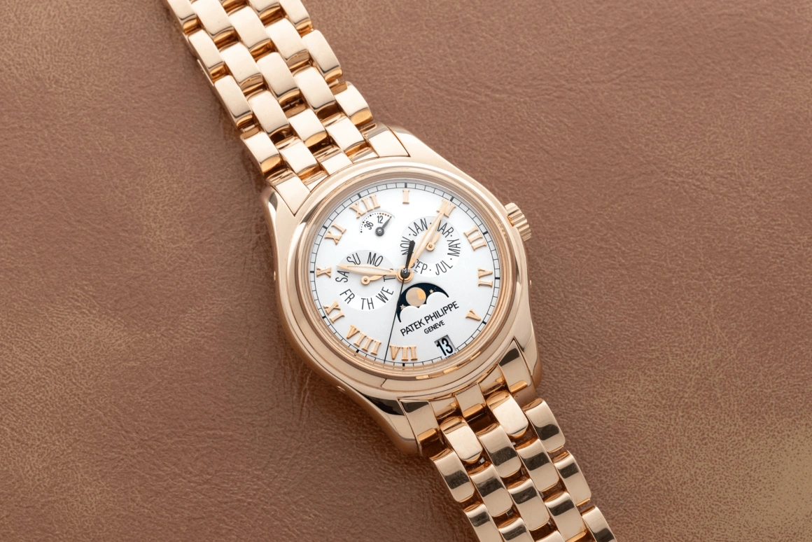 Patek Philippe,Complications 37mm,37mm,Rose Gold,White,Automatic,Moonphase,Annual Calendar,Month,Date,48hours,In-house Caliber,5036,5036/1R