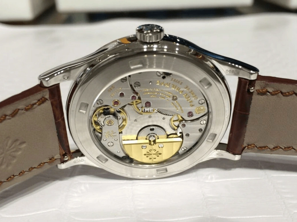 Patek Philippe,Calatrava 38mm,38mm,Platinum,Brown,Multi-Color,Automatic,48hours,In-house Caliber,5077P Feathers
