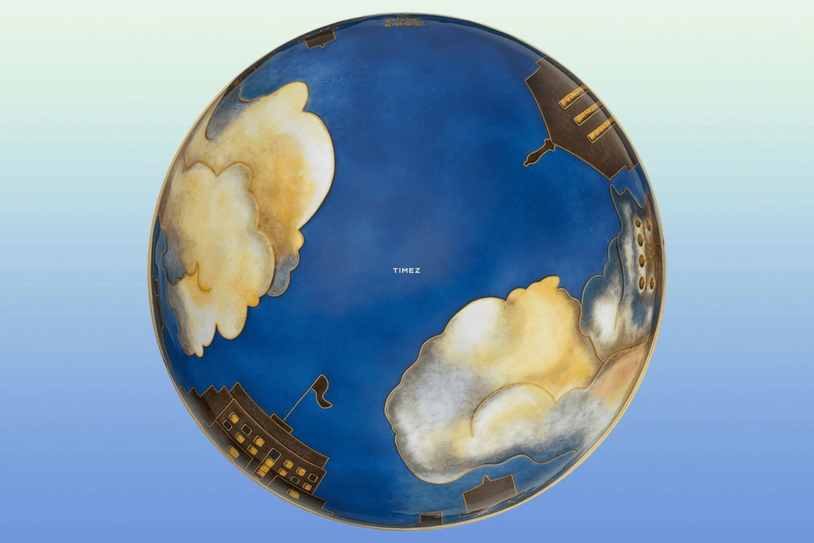 Patek Philippe,Dome Clocks ,Yellow Gold,White,Multi-Color,Brown,Electromechanical,In-house Caliber,Enamel,20155M,20155M-001