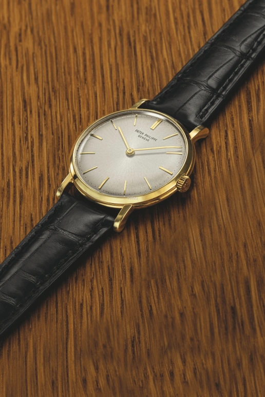 Patek Philippe,Calatrava 35mm,35mm,Yellow Gold,Grey,Handwound,Sapphire,Crystal Glass,Round,3434J
