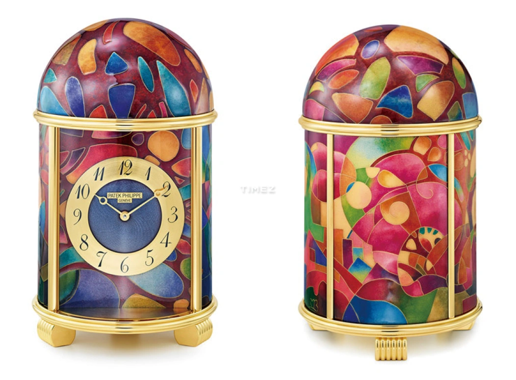 Patek Philippe,Dome Clocks ,Blue,Electromechanical,In-house Caliber,Red,Purple,Pink,Green,Colorful,Enamel,20058M,20058M-001