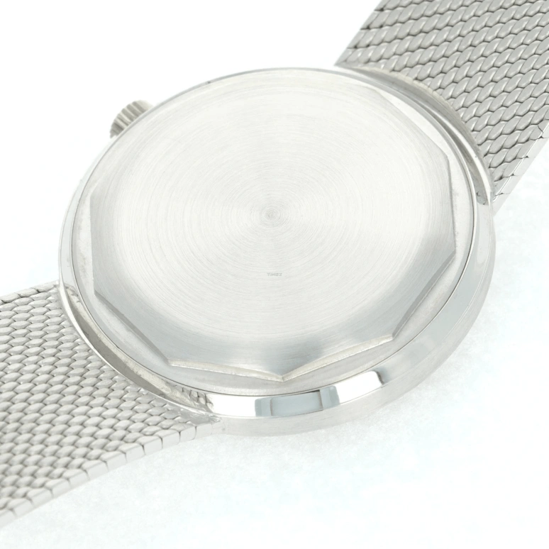 Patek Philippe,Calatrava 36mm,36mm,White Gold,Blue,Automatic,Day,Sapphire,Crystal Glass,3445,3445/6G Blue