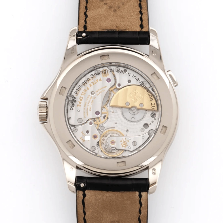 Patek Philippe,Complications 39.50mm,39.50mm,White Gold,Black,White,Automatic,World Time,Day / Night Indication,5130G,5130G-018