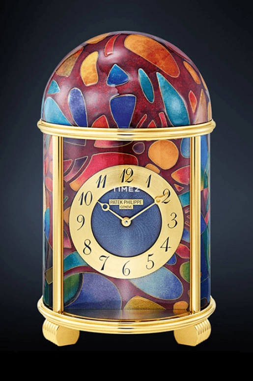 Patek Philippe,Dome Clocks ,Blue,Electromechanical,In-house Caliber,Red,Purple,Pink,Green,Colorful,Enamel,20058M,20058M-001