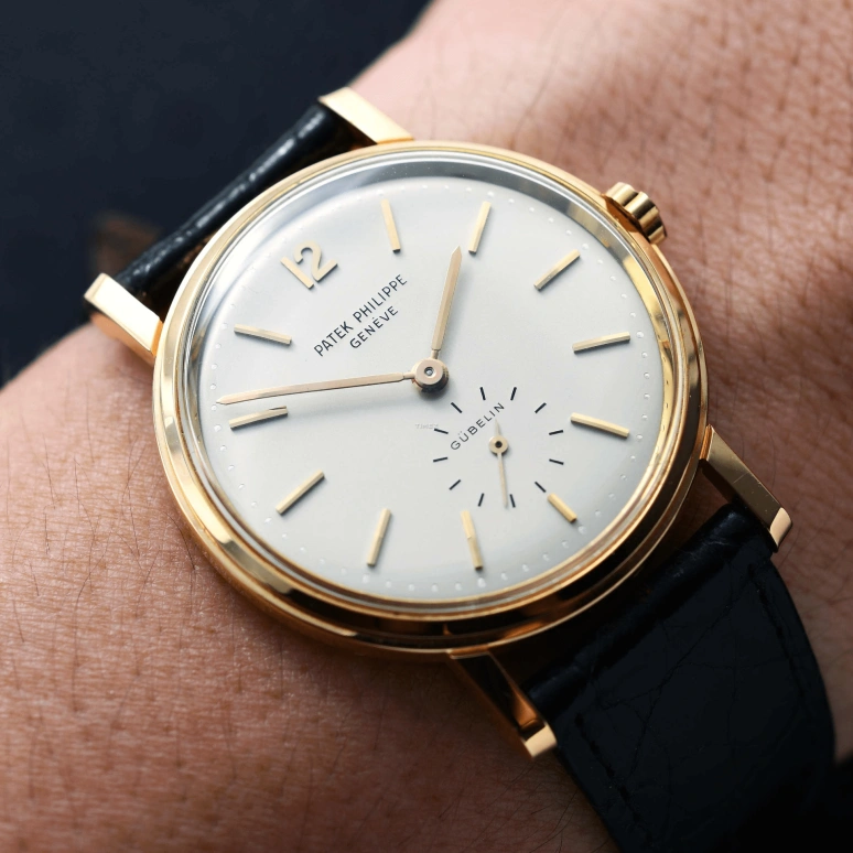 Patek Philippe,Calatrava 34mm,34mm,Yellow Gold,Cream,Automatic,In-house Caliber,Crystal Glass,Sapphire,3435J
