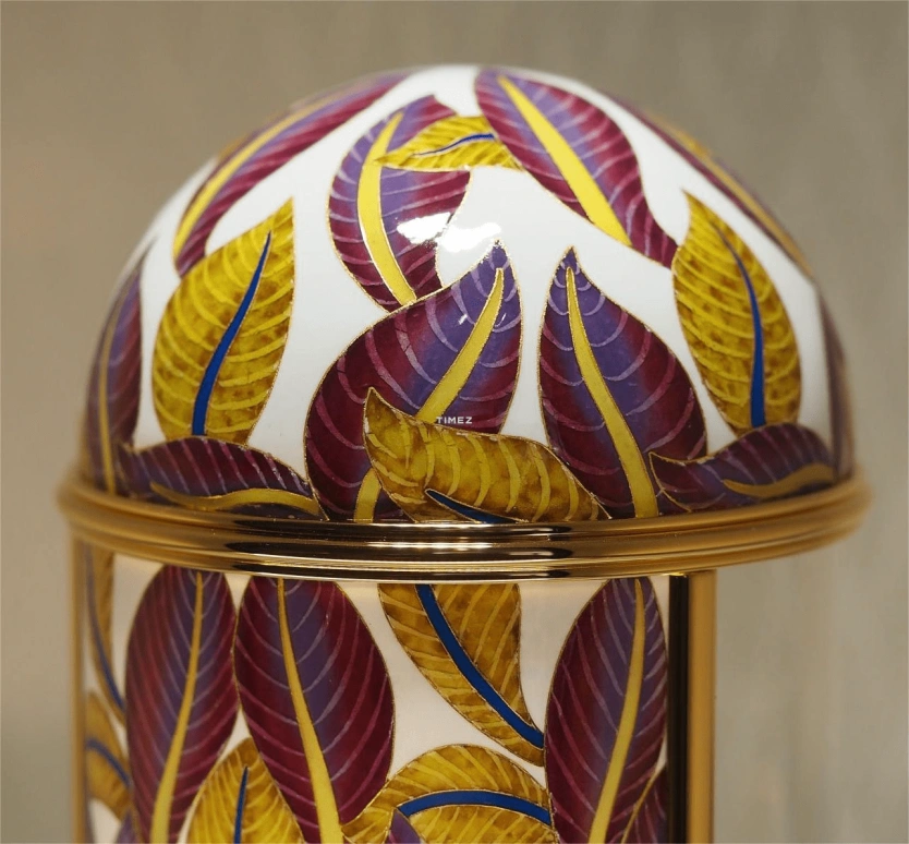 Patek Philippe,Dome Clocks ,Purple,Electromechanical,In-house Caliber,Purple,White,Colorful,Enamel,10028M,10028M-001