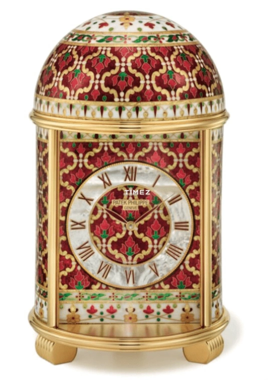 Patek Philippe,Dome Clocks ,White,Red,Electromechanical,In-house Caliber,Red,Gold,Enamel,20078M,20078M-001