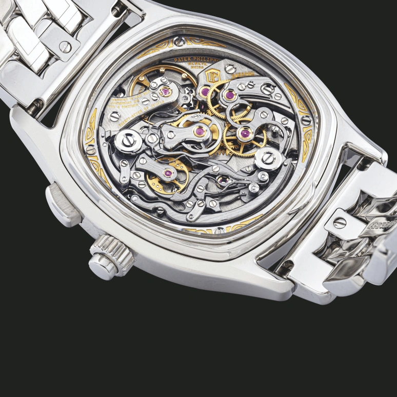 Patek Philippe,Grand Complications 37x44.60mm,37x44.60mm,Stainless Steel,Rose Gold,Handwound,Chronograph,Rattrapante,5950,5950/1A-011