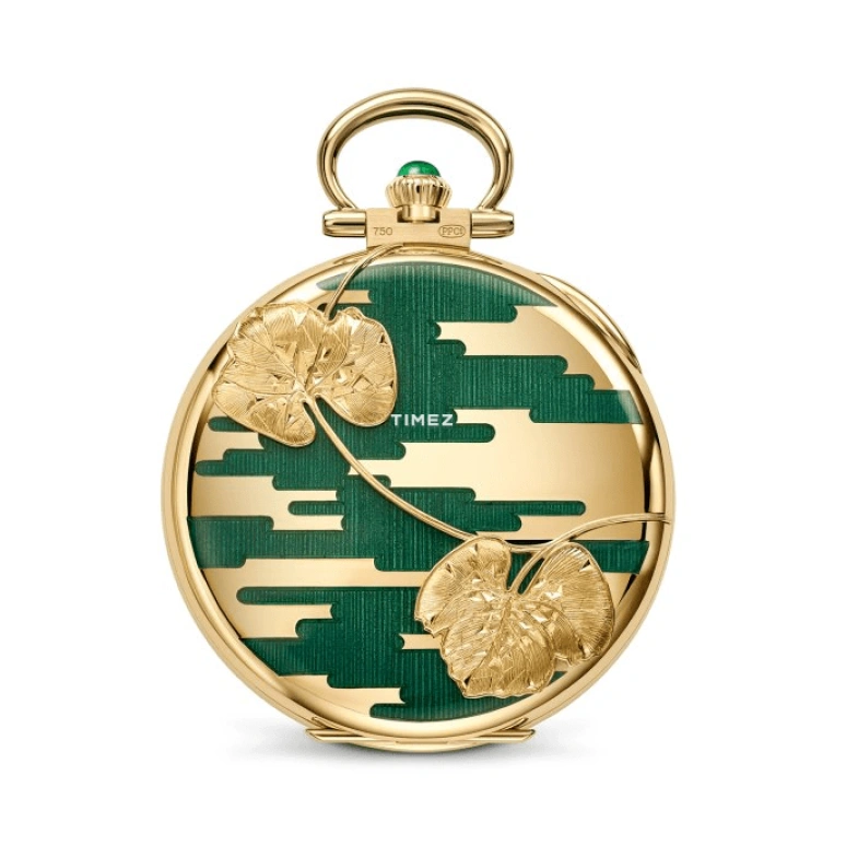 Patek Philippe,Pocket Watches 38.65mm,38.65mm,Yellow Gold,Green,Multi-Color,Handwound,42hours,In-house Caliber,992,992/178J-001