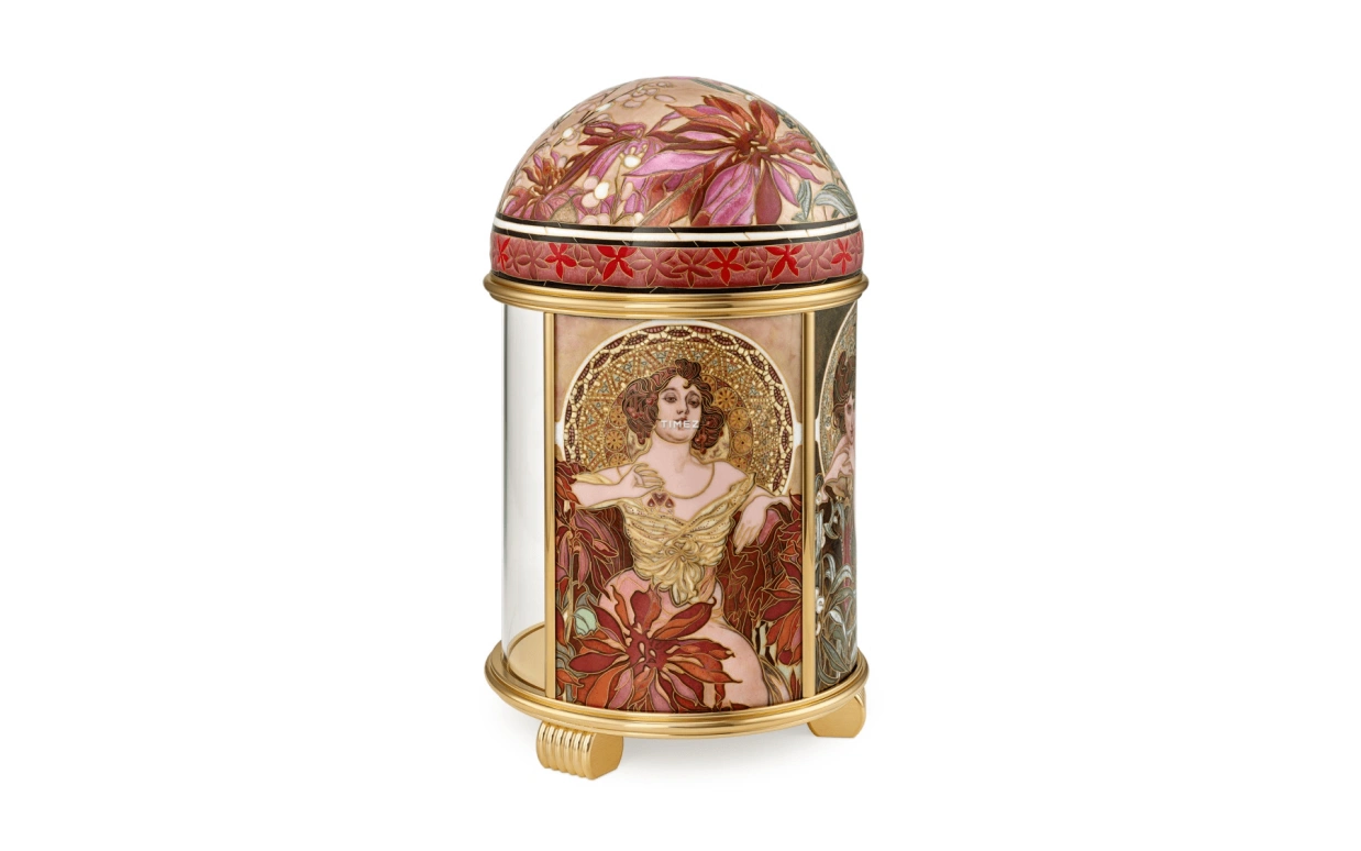 Patek Philippe,Dome Clocks ,Yellow Gold,Gold,Multi-Color,Electromechanical,In-house Caliber,Enamel,20157M,20157M-001
