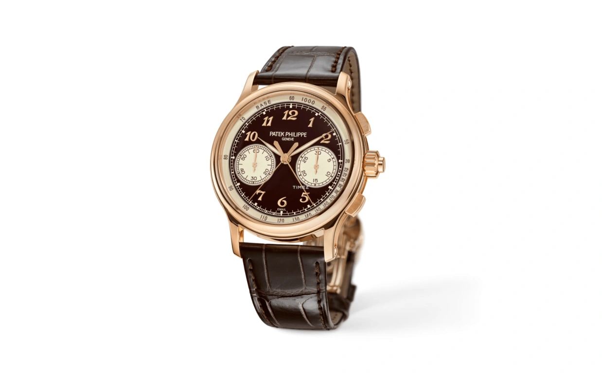 Patek Philippe,Complications 41mm,41mm,Rose Gold,Brown,Handwound,Chronograph,Rattrapante,5370R,5370R-001