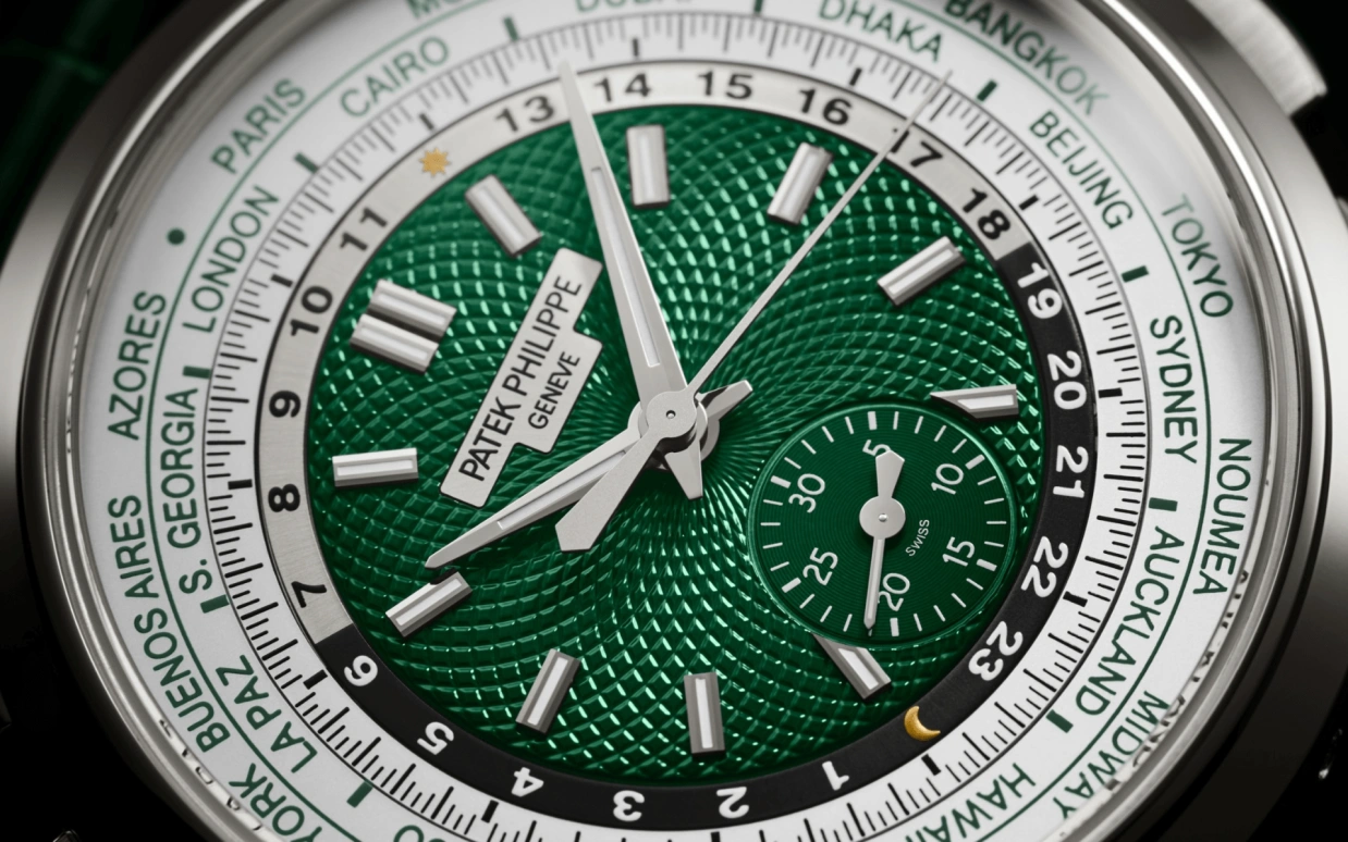 Patek Philippe,Complications 39.50mm,39.50mm,White Gold,Blue,Automatic,World Time,Day / Night Indication,Kyle Walker,5930P,5930P-001