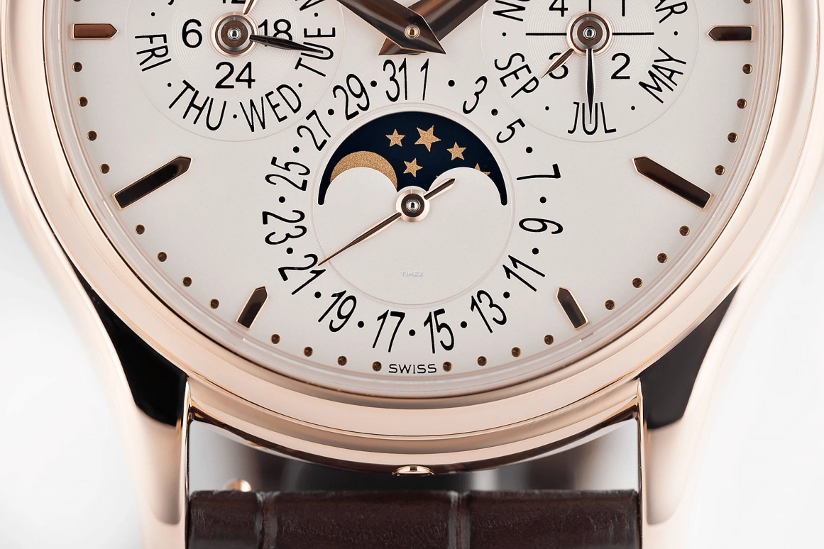 Patek Philippe,Grand Complications 37.20mm,37.20mm,Rose Gold,White,Automatic,Moonphase,Perpetual Calendar,Leap Year,Month,48hours,In-house Caliber,5140R,5140R-011