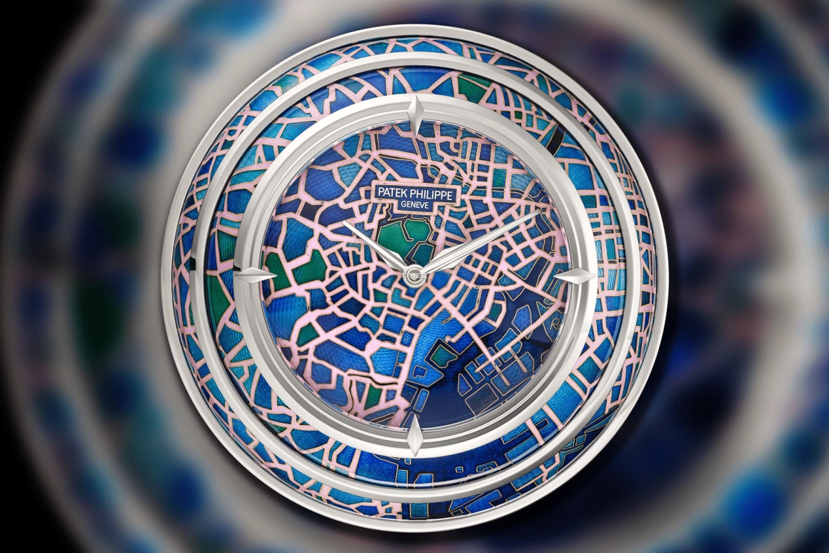 Patek Philippe,Dome Clocks ,Blue,Pink,Multi-Color,Electromechanical,In-house Caliber,Round,Blue,Colorful,25014M,25014M-001