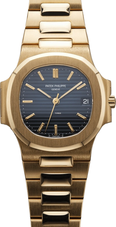 Patek Philippe,Nautilus 40mm,40mm,Yellow Gold,Dark Blue,Automatic,Day,38hours,3800,3800/001