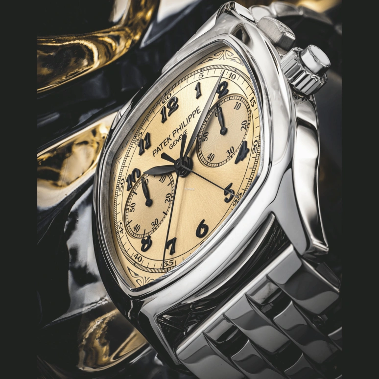 Patek Philippe,Grand Complications 37x44.60mm,37x44.60mm,Stainless Steel,Rose Gold,Handwound,Chronograph,Rattrapante,5950,5950/1A-011