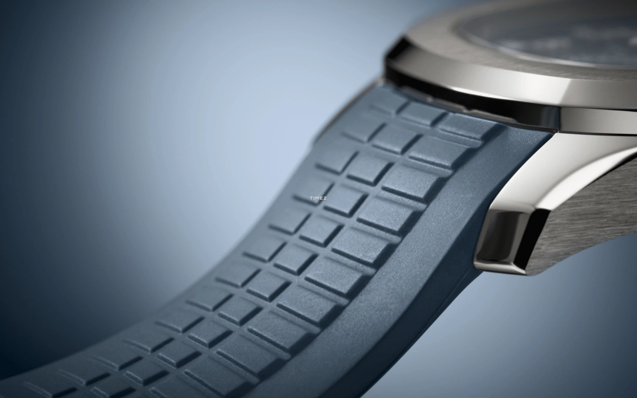 Patek Philippe,Aquanaut 40.80mm,40.80mm,White Gold,Blue,Grey,Automatic,Day,Dule Time,Day / Night Indication,Kevin De Bruyne,Harry Kane,5164G,5164G-001
