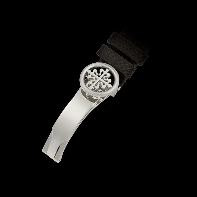 Patek Philippe,Complications 36mm,36mm,White Gold,Black,Automatic,Moonphase,Day,Power Reserve Indicator,5055G,5055G-001