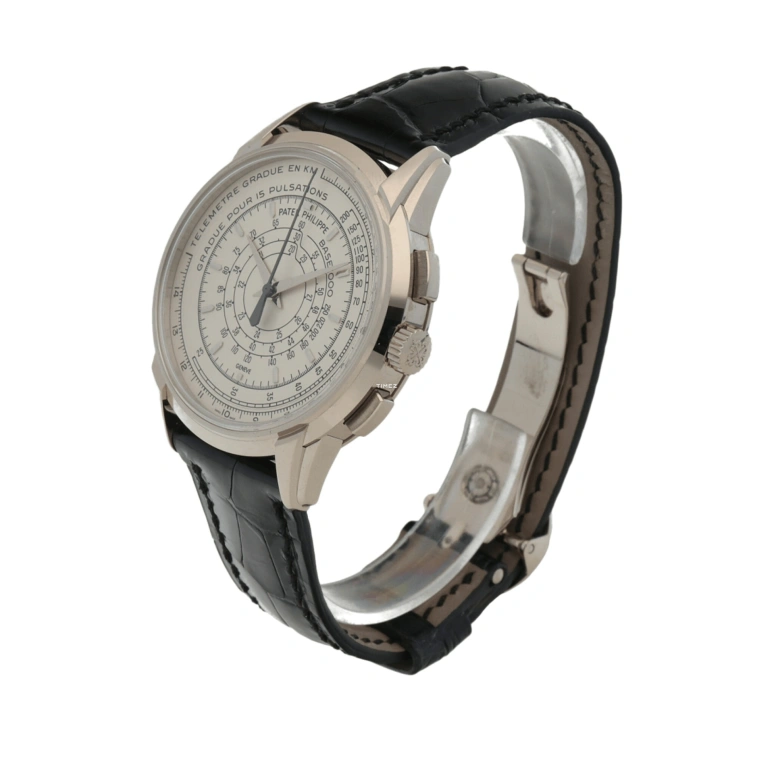 Patek Philippe,Complications 40mm,40mm,White Gold,White,Automatic,Chronograph,Flyback,5975G,5975G-001