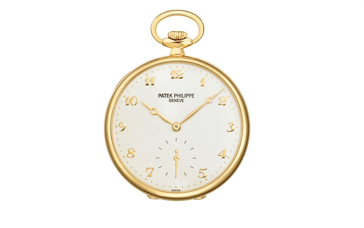 Patek Philippe,Pocket Watches 44mm,44mm,Yellow Gold,White,Handwound,42hours,In-house Caliber,973J,973J-001