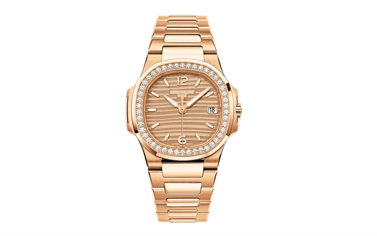 Patek Philippe,Nautilus 32mm,32mm,Rose Gold,Pink,Quartz,Day,In-house Caliber,7010,7010/1R-012
