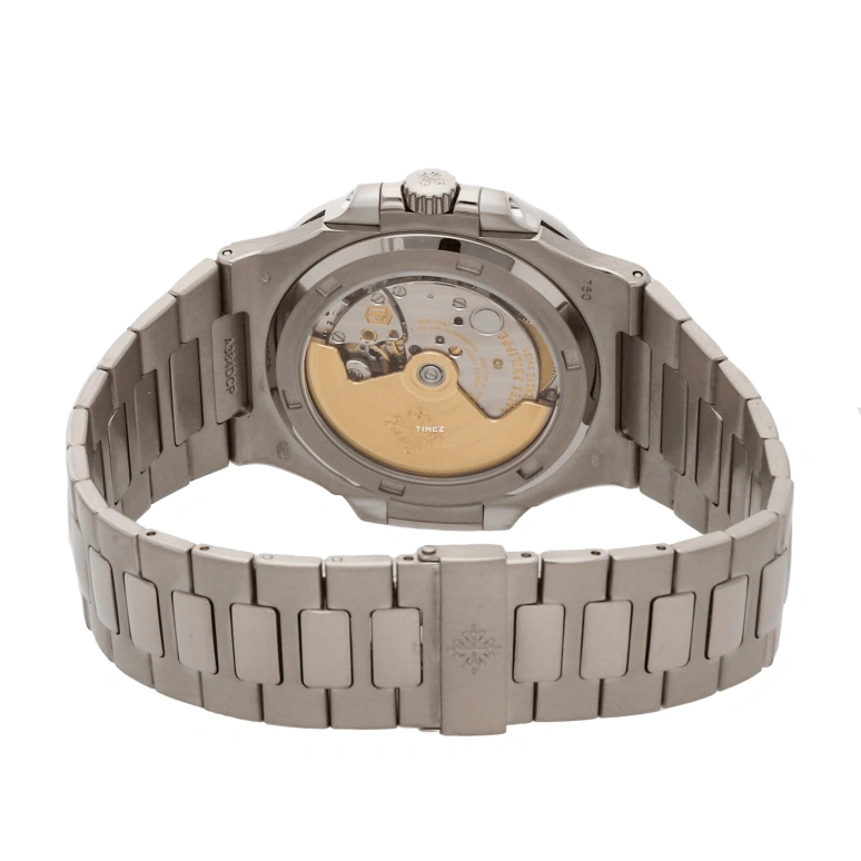 Patek Philippe,Nautilus 40mm,40mm,White Gold,Blue,Automatic,Day,45hours,5713,5713/1G-010