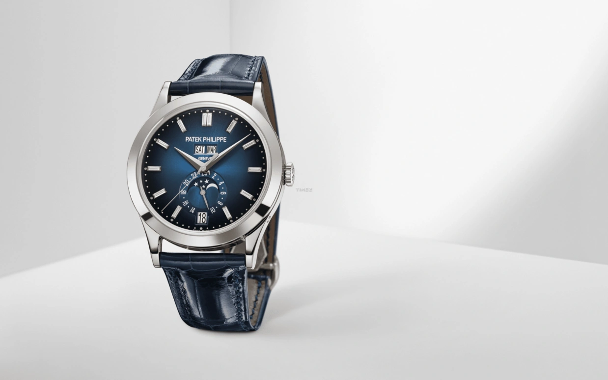 Patek Philippe,Complications 38.50mm,38.50mm,White Gold,Blue,Automatic,Moonphase,Annual Calendar,Month,Date,35hours,In-house Caliber,5396G,5396G-017