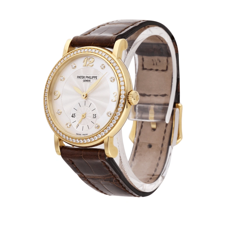 Patek Philippe,Calatrava 31mm,31mm,Yellow Gold,Silver,Silver White,Handwound,44hours,In-house Caliber,4959J,4959J-001