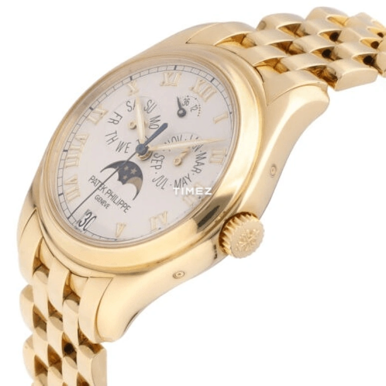 Patek Philippe,Complications 37mm,37mm,Yellow Gold,Cream,Automatic,Moonphase,Annual Calendar,Month,Date,In-house Caliber,Sapphire,Crystal Glass,5036,5036/1J-001