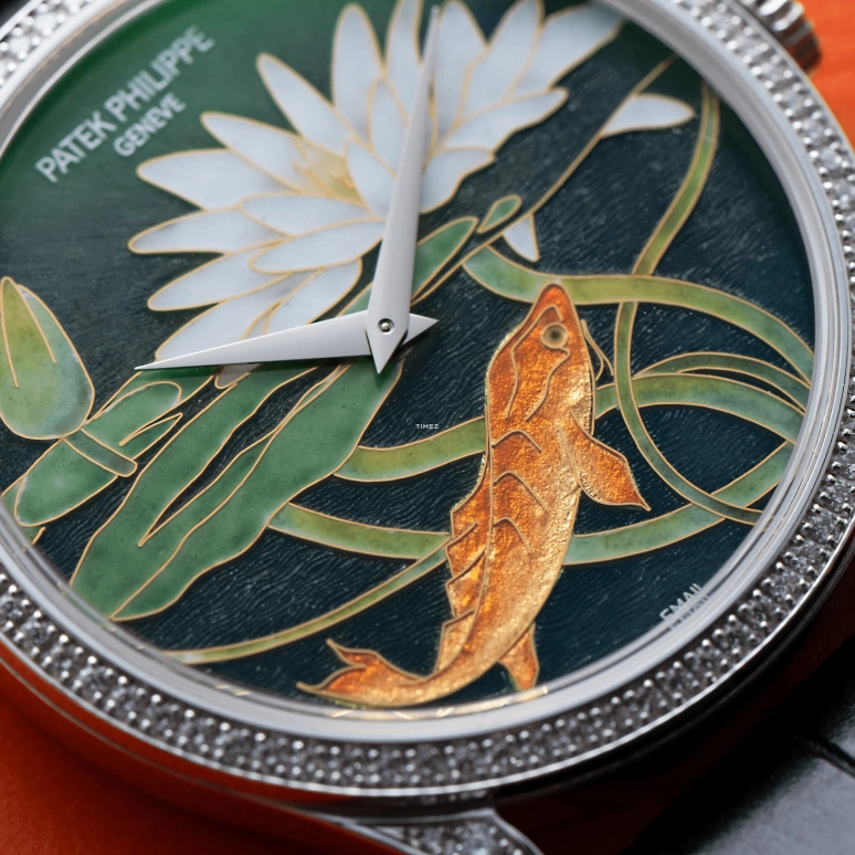 Patek Philippe,Calatrava 38mm,38mm,White Gold,Multi-Color,Black,White,Green,Orange,Automatic,48hours,In-house Caliber,5077,5077/100G-016