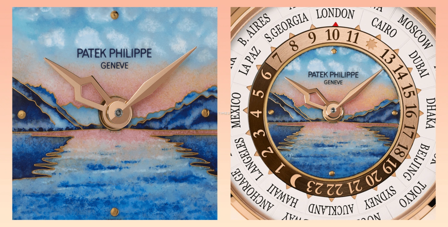 Patek Philippe,Grand Complications ,Rose Gold,Blue,White,Multi-Color,Automatic,World Time,Minute Repeater,Day / Night Indication,5531R,5531R-016