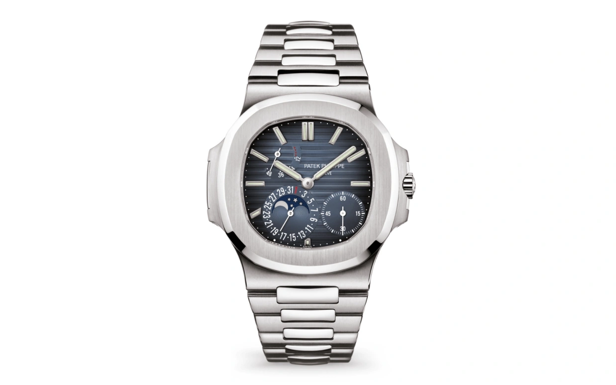 Patek Philippe,Nautilus 40mm,40mm,Stainless Steel,Blue,Automatic,Moonphase,Day,Power Reserve Indicator,Thanasis Antetokounmpo,Viktor Gyokeres,5712,5712/1A-001