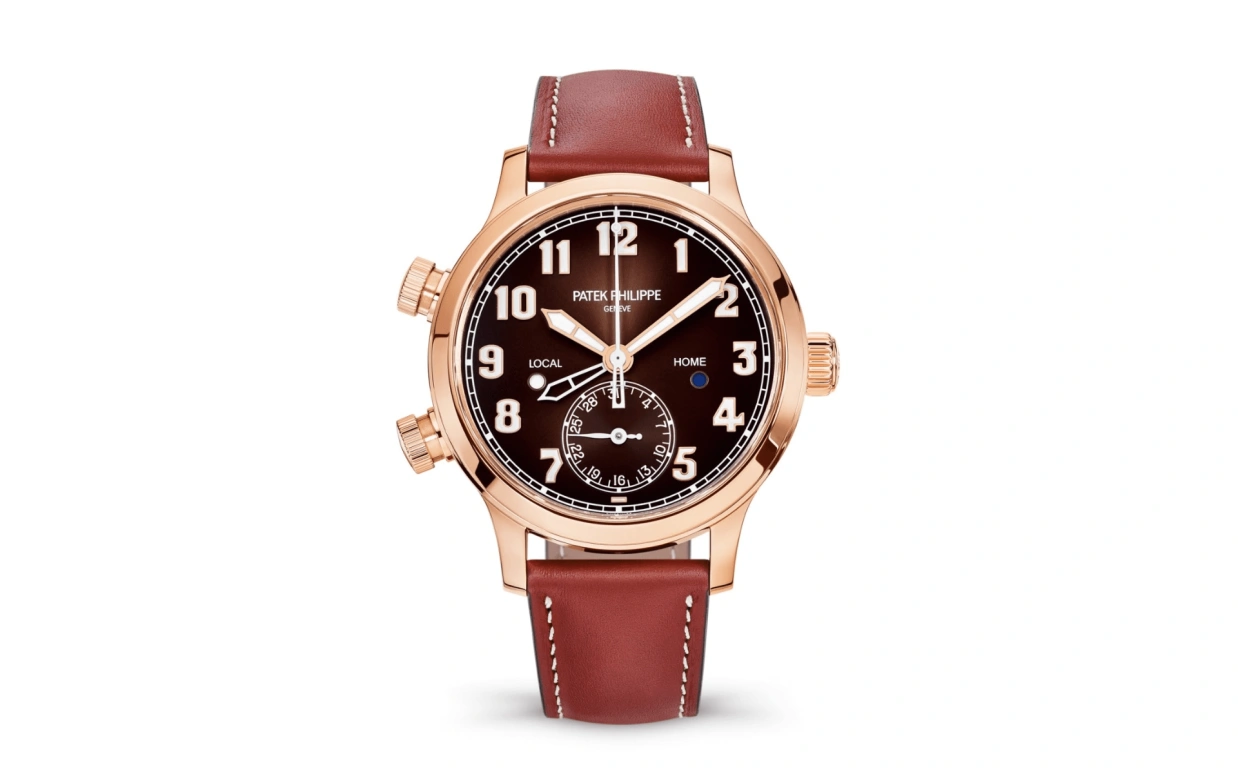 Patek Philippe,Complications 37.50mm,37.50mm,Rose Gold,Brown,Automatic,Day,Dule Time,Day / Night Indication,7234R,7234R-001