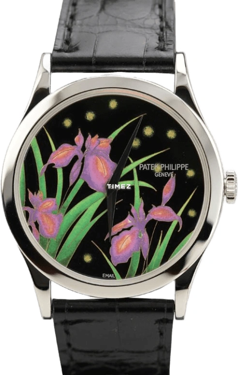 Patek Philippe,Calatrava 37mm,37mm,Platinum,Multi-Color,Green,Black,Pink,Automatic,48hours,In-house Caliber,5077P,5077P-087