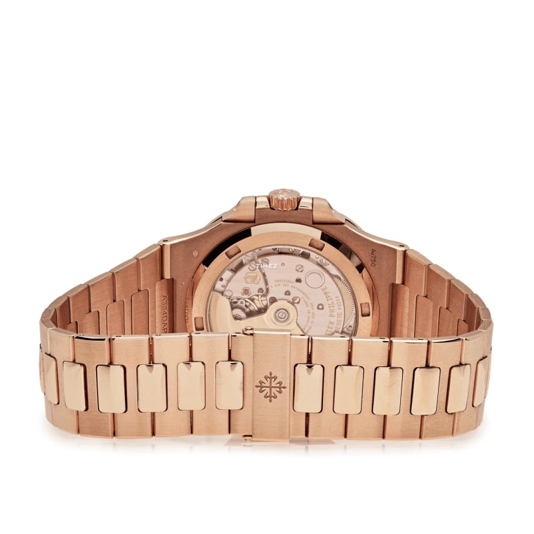Patek Philippe,Nautilus 40.50mm,40.50mm,Rose Gold,Brown,Gradient,Automatic,Day,45hours,5711,5711/1R-001-TiffanyCo