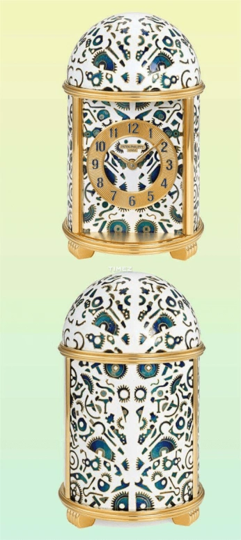 Patek Philippe,Dome Clocks ,Blue,White,Electromechanical,In-house Caliber,Enamel,10034M,10034M-001 Blue