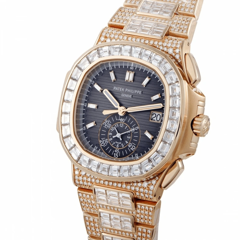 Patek Philippe,Nautilus 40.50mm,40.50mm,Rose Gold,Black,Automatic,Chronograph,Day,Khaled Mohamed Khaled,DJ Khaled,5980,5980/1400R-011