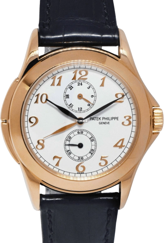 Patek Philippe,Complications 37mm,37mm,Rose Gold,Silver White,White,Handwound,Dule Time,In-house Caliber,5134R,5134R-001