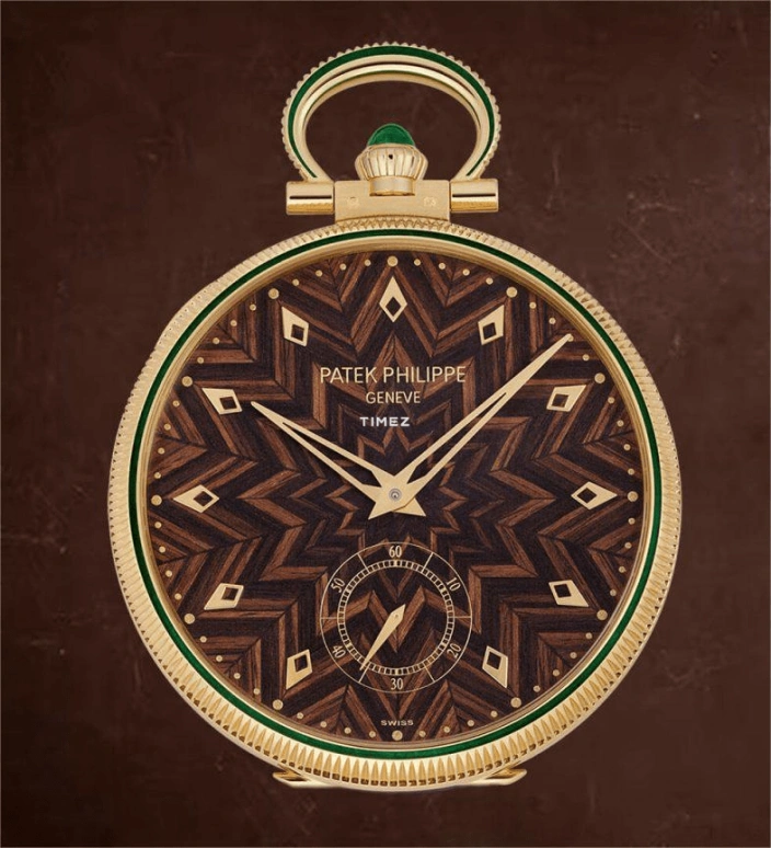 Patek Philippe,Pocket Watches ,Yellow Gold,Brown,Multi-Color,Handwound,42hours,In-house Caliber,995,995/142J-001